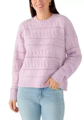 Turtleneck Knit Patterned Sweater by Philosophy