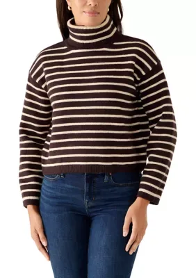 Striped Turtleneck Sweater by Industry