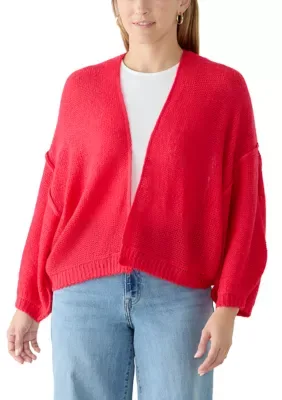 Balloon Sleeve Open Cardigan by Saltwater Luxe