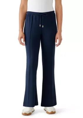 Seam-Front Flare Scuba Pants