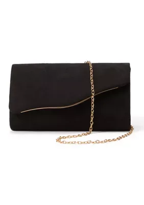 Claudia Suede Clutch by Sasha