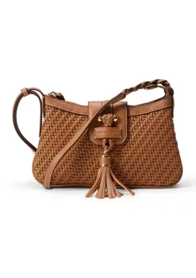 Tassel Tab Woven Shoulder Bag by Tommy Bahama