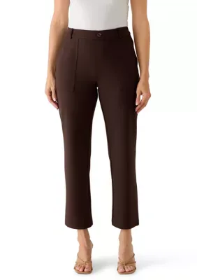 High Rise Straight Leg Pants by Nicole Miller