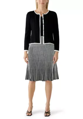 Bolero Knit Pleat Dress by Robbie Bee