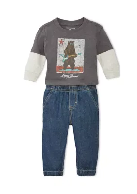 2 Piece Top and Pant Set by Lucky Brand