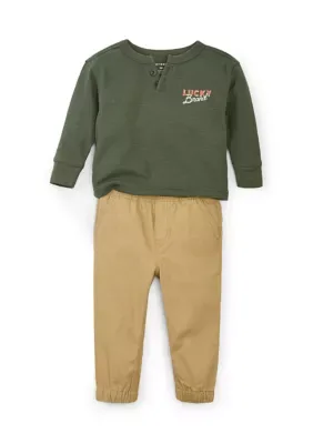 2 Piece Knit Top Pant Set by Lucky Brand