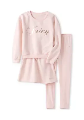 Long Sleeve Shirt, Skirt & Leggings 3-Piece Set by Juicy Couture