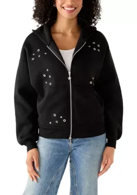 Oversized Zip Up Hoodie by Derek Heart