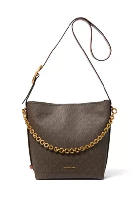 Nolita Small Bucket Messenger Bag with Chain by Michael Kors