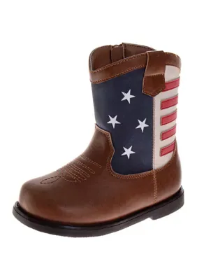 Flag Themed Cowboy Boots by Josmo