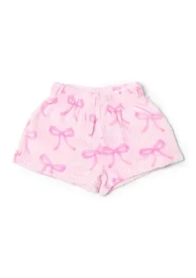 Cozy Striped Bow Pajama Shorts by Miss Gwen