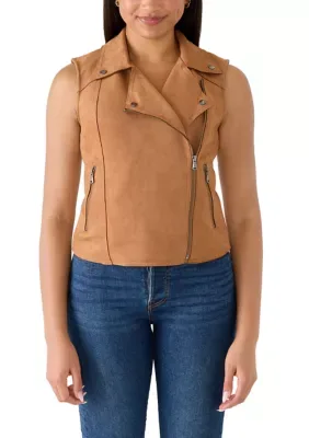 Faux Suede Vest by Muse Republic Clothing