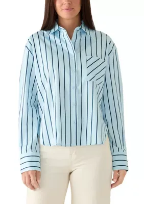 Boxy Striped Shirt by French Connection