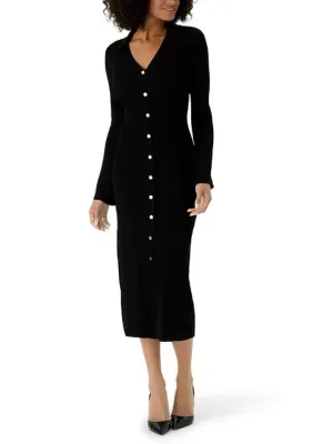 Julia Jordan Button Maxi Dress by Jordan