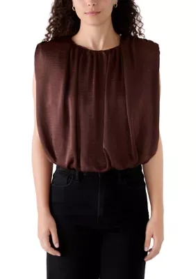 Bubble Hem Blouse by Steve Madden