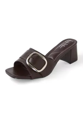 London Open Toe Platform Heels by Nicole Miller