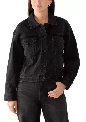Oversized Cropped Denim Jacket by Scotch & Soda