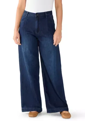 Wide Leg Denim Trousers by Scotch & Soda