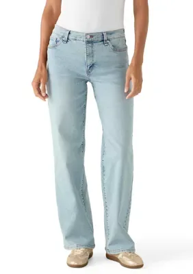 Ventura Mid Rise Straight Leg Jeans by Jessica Simpson