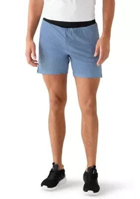 7" Active Shorts - Denim by Vintage Summer