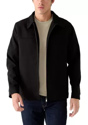 Lined Zip-Up Collared Jacket by Tahari