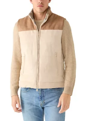 Quilted Front Zip Vest by Tahari