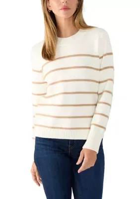 Long Sleeve Striped Crew Neck Pullover by Philosophy