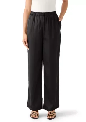 Elastic Waist Pants with Patch Pockets by CeCe