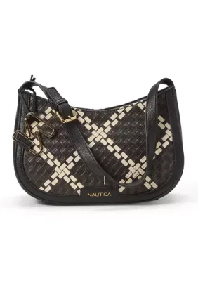 Windowpane Hobo Bag by Nautica