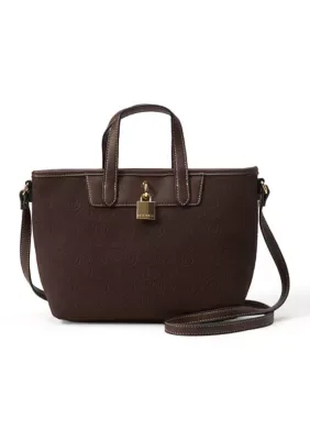 Lockaway Suede Satchel by Nautica