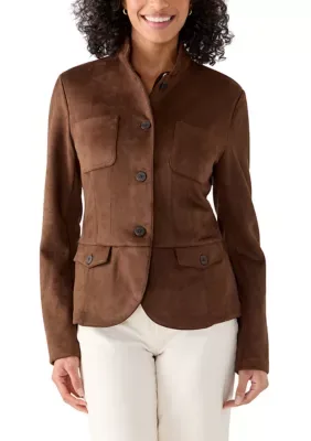 Mandarin Collar Jacket by Muse Republic Clothing