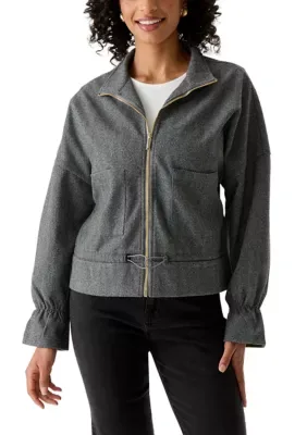Herringbone Zip Jacket by Rio & Rian