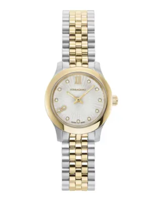 Ferragamo Duo Mini Diamond Watch by Ferragamo
