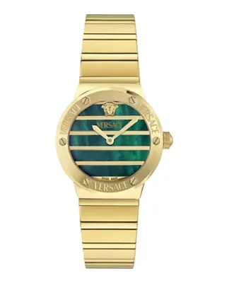Greca Logo Pearl Bracelet Watch by Versace