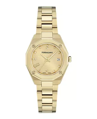 Ferragamo Edge Diamond Watch by Ferragamo