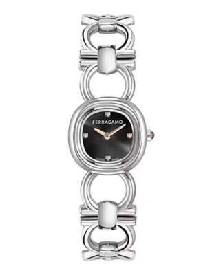 Double Gancini Petite Diamond Watch by Ferragamo