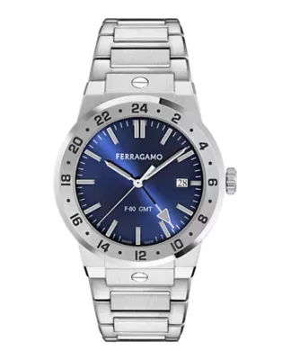 F-80 Classic GMT Bracelet Watch by Ferragamo