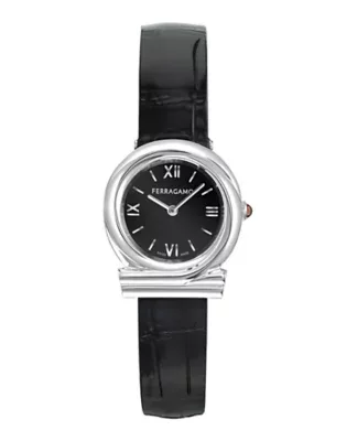 Gancini Twisted Leather Watch by Ferragamo