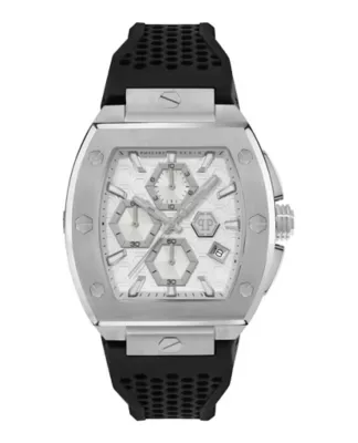 Hexagon Phantom Chrono Silicone Watch by Philipp Plein