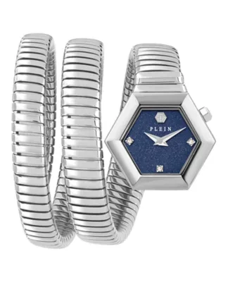 $nake Hexagon Crystal Watch by Philipp Plein