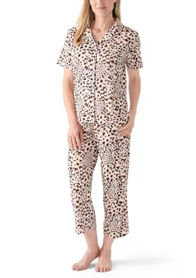 Gabbie Picot Pajama Set by Flora by Flora Nikrooz
