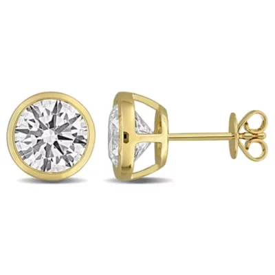 Lab Created Diamond Earrings in 14k Yellow Gold by Belk & Co