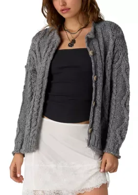 Opal Roll Neck Knit Cardigan by Free People