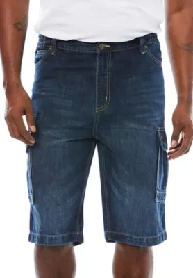 Denim Cargo Shorts by Liberty Blues