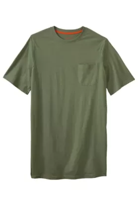 Heavyweight Longer-Length Pocket Crewneck T-Shirt by Boulder Creek