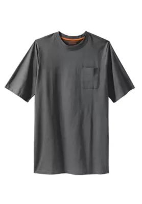 Heavyweight Longer-Length Pocket Crewneck T-Shirt - Steel by Boulder Creek