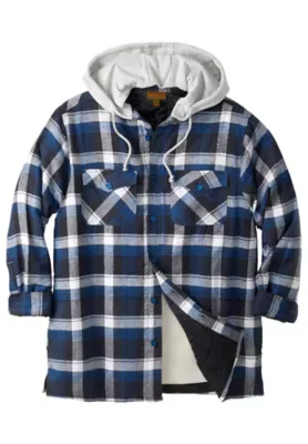 Removable Hooded Shirt Jacket