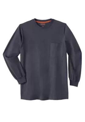 Heavyweight Crewneck Long-Sleeve Pocket T-Shirt by Boulder Creek