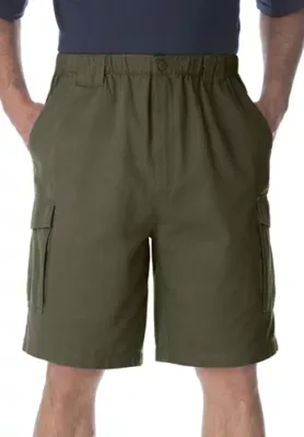 Renegade 9 Full Elastic Waist Cargo Shorts by Boulder Creek