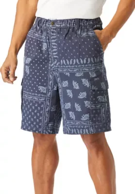 Renegade 9 Full Elastic Waist Cargo Shorts by Boulder Creek
